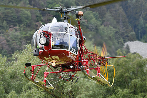 Hélicoptère SA315B Lama HB-XII d'AIR ZERMATT