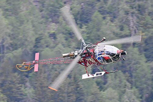 Hélicoptère SA315B Lama HB-XII d'AIR ZERMATT