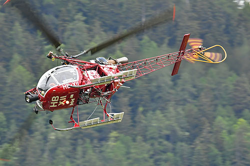 Hélicoptère SA315B Lama HB-XII d'AIR ZERMATT