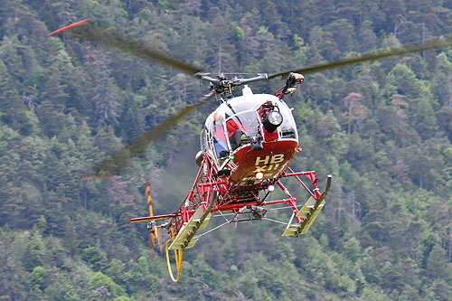 Hélicoptère SA315B Lama HB-XII d'AIR ZERMATT