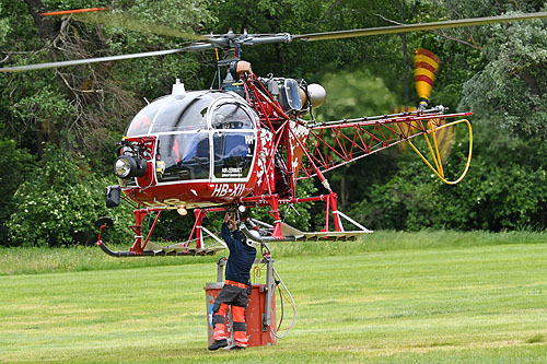 Hélicoptère SA315B Lama HB-XII d'AIR ZERMATT