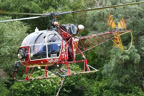 Hélicoptère SA315B Lama HB-XII d'AIR ZERMATT