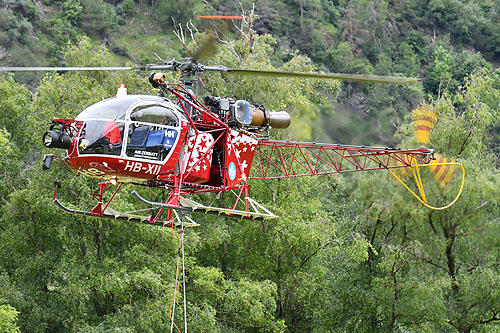 Hélicoptère SA315B Lama HB-XII d'AIR ZERMATT