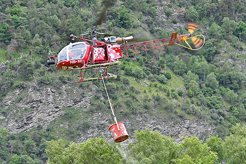 Hélicoptère SA315B Lama HB-XII d'AIR ZERMATT