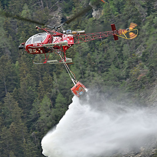 Hélicoptère SA315B Lama HB-XII d'AIR ZERMATT