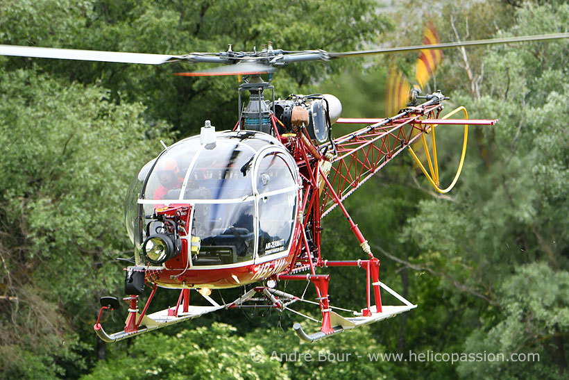 Hélicoptère SA315B Lama HB-XII d'AIR ZERMATT