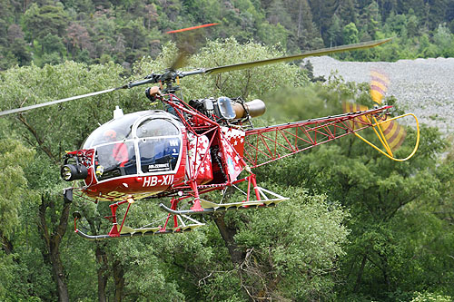 Hélicoptère SA315B Lama HB-XII d'AIR ZERMATT