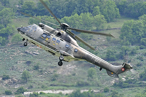 Hélicoptère AS332 M1 SuperPuma de l'armée suisse