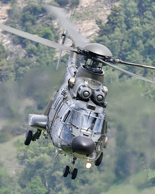 Hélicoptère AS332 M1 SuperPuma de l'armée suisse