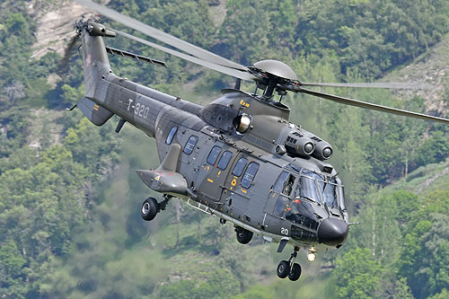 Hélicoptère AS332 M1 SuperPuma de l'armée suisse