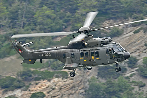 Hélicoptère AS332 M1 SuperPuma de l'armée suisse