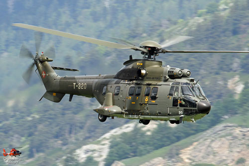 Hélicoptère AS332 M1 SuperPuma de l'armée suisse