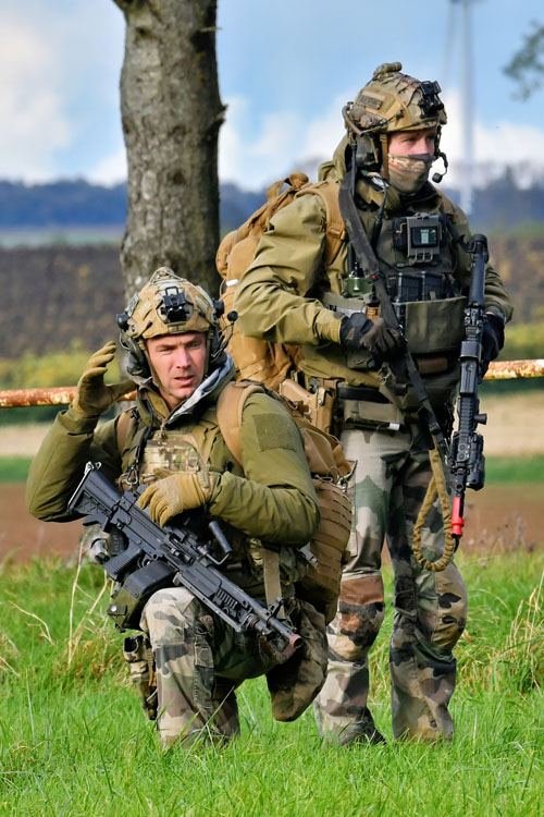 Militaires participants à l'exercice Baccarat 2024