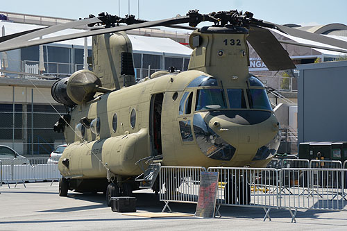 Hélicoptère de transport lourd CH47F Chinook de l'US Army