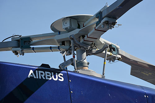 Hélicoptère H130 sur le Stand d'AIRBUS HELICOPTERS