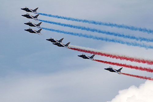 Bourget 2007, la Patrouille de France