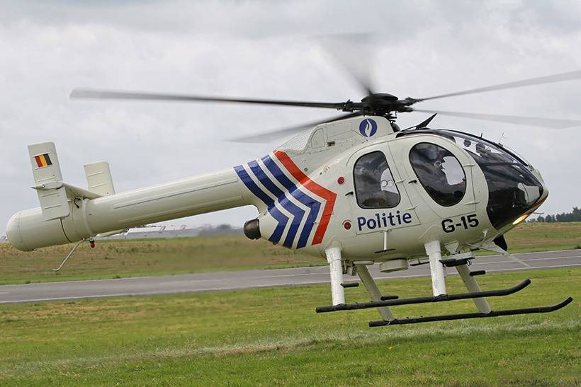 Hélicoptère MD520N Explorer Police belge