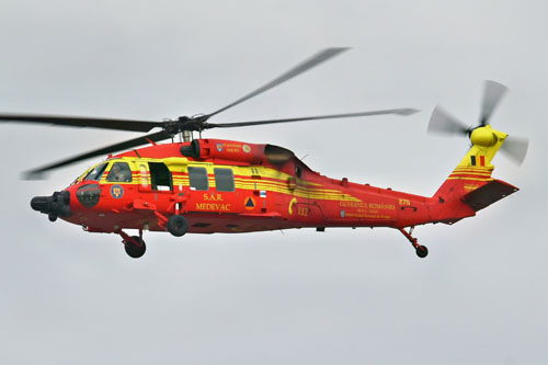 Hélicoptère S70 Blackhawk Sécurité Civile Roumanie