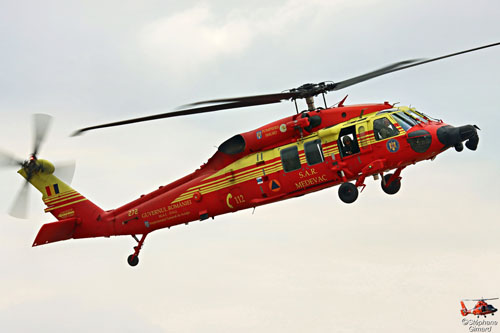 Hélicoptère S70 Blackhawk Sécurité Civile Roumanie