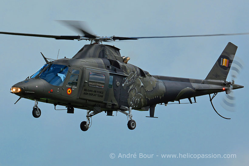 Hélicoptère A109 de l'Armée de l'air belge