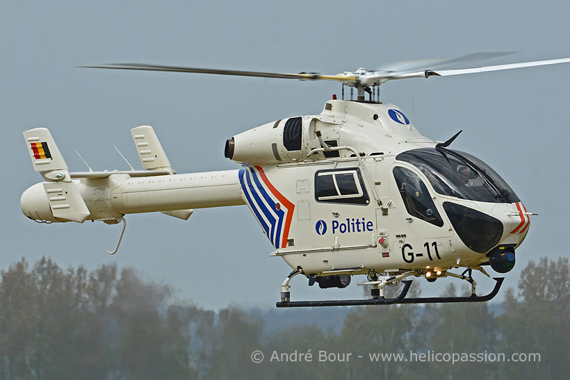 Hélicoptère MD900 de la Police belge