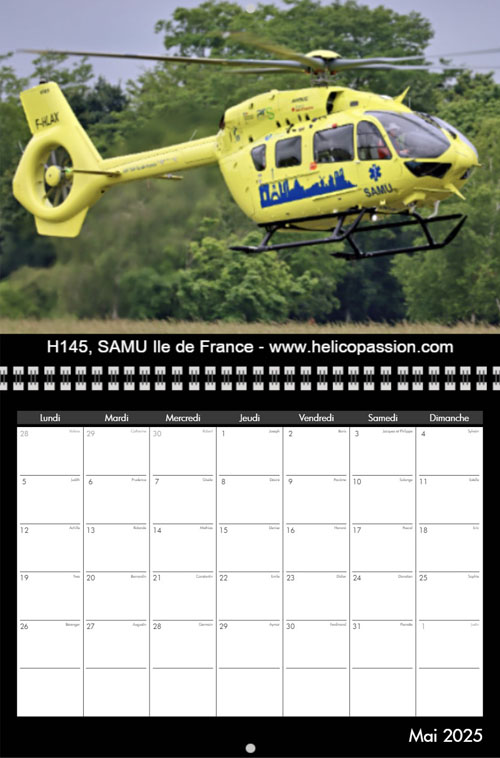 Calendrier 2025 HELICO PASSION