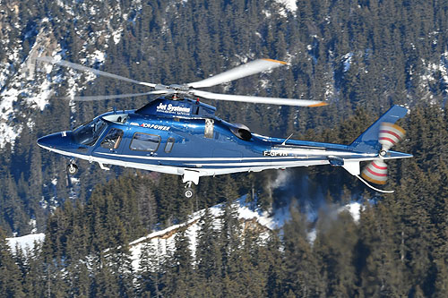 Hélicoptère Leonardo AW109E Power F-GPVR de Jet systems Hélicoptères Services