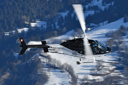 Hélicoptère Bell 206 JetRanger III F-HUBA de JET SYSTEMS