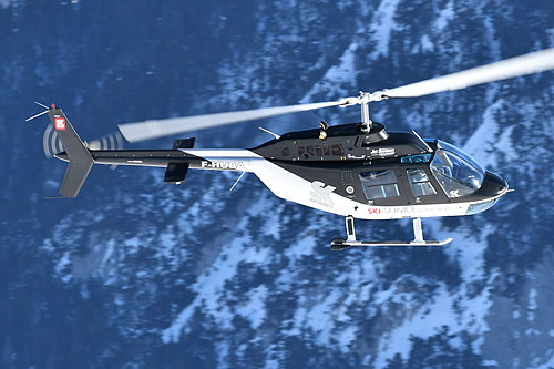 Hélicoptère Bell 206 JetRanger III F-HUBA de JET SYSTEMS