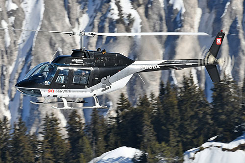 Hélicoptère Bell 206 JetRanger III F-HUBA de JET SYSTEMS