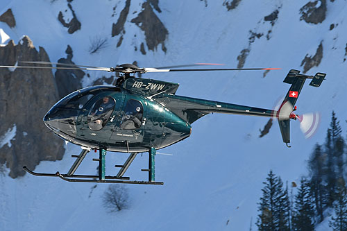 Hélicoptère McDonnell Douglas MD500E HB-ZWW de FUCHS HELICOPTER