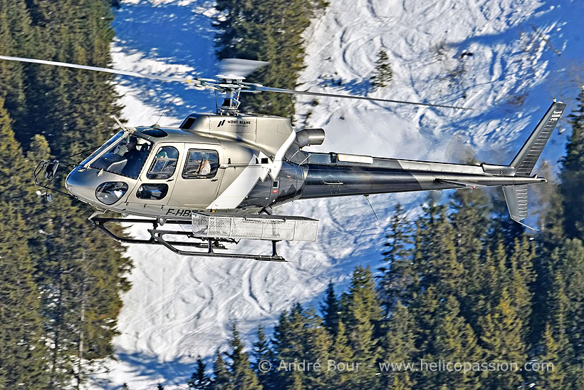 Hélicoptère AS350 B3 Ecureuil F-HBEC de Mont Blanc Helicopteres (MBH)