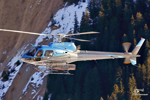 Hélicoptère AS350 Ecureuil B2 F-GJRP de Mont Blanc Helicopteres