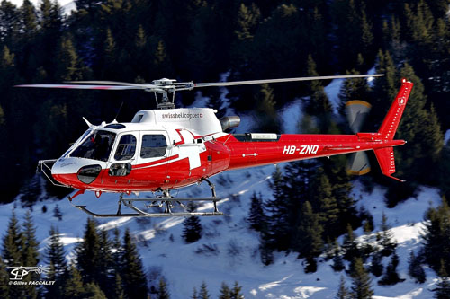 Hélicoptère AS350 B3 Ecureuil HB-ZNQ de Swiss Helicopter