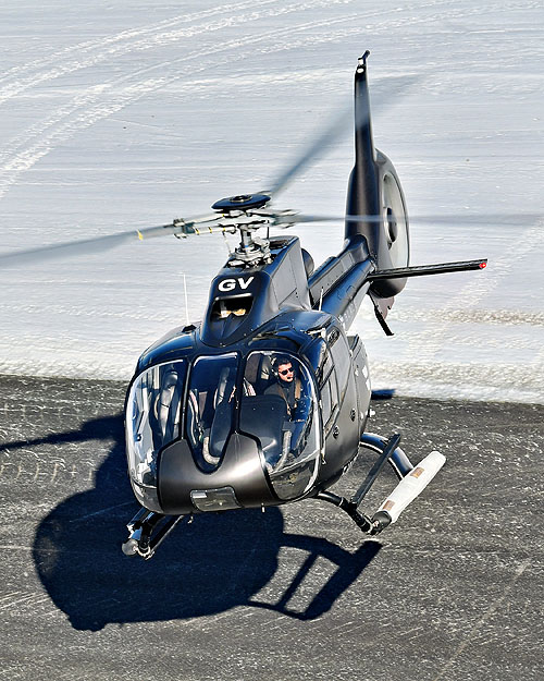 Hélicoptère H130 F-HLGV d'AZUR HELICOPTERE, affrêté par BLADE