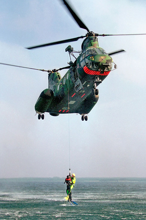 Hélicoptère HKP4B Seaknight de la Marine suédoise