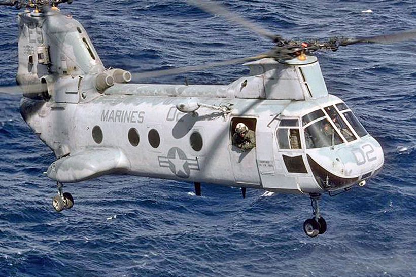 Hélicoptère CH46 Seaknight des US Marines