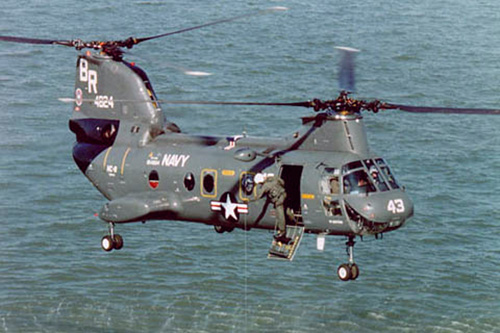 Hélicoptère UH46A Seaknight de l'US Navy