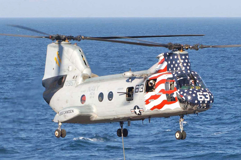 Hélicoptère UH46D Seaknight de l'US Navy