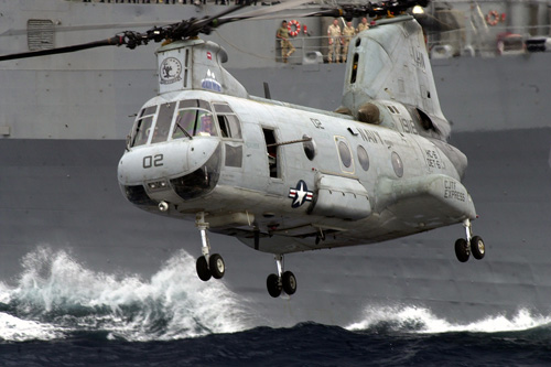 Hélicoptère UH46D Seaknight de l'US Navy