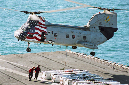 Hélicoptère UH46D Seaknight de l'US Navy