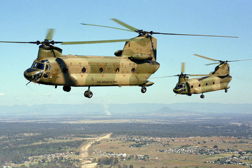 Hélicoptères CH47 Chinook Australie