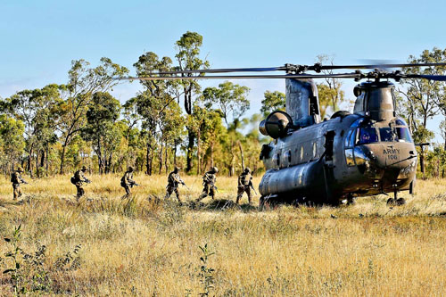 Hélicoptère CH47 Chinook Australie