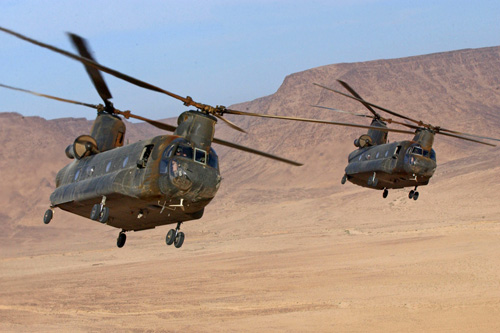 Hélicoptères CH47 Chinook Australie