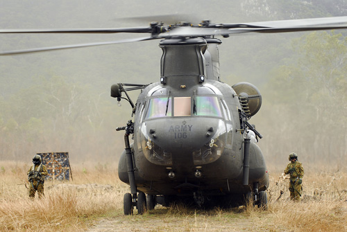 Hélicoptère CH47 Chinook Australie