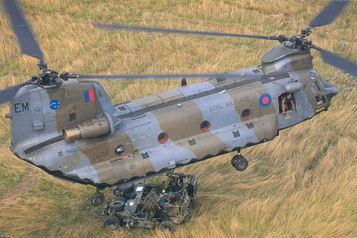 Hélicoptère CH47 Chinook RAF