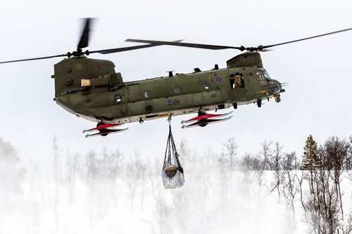 Hélicoptère CH47 Chinook RAF