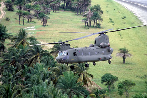 Hélicoptère CH47 Chinook RAF