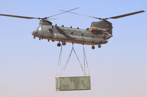 Hélicoptère CH47 Chinook au Mali