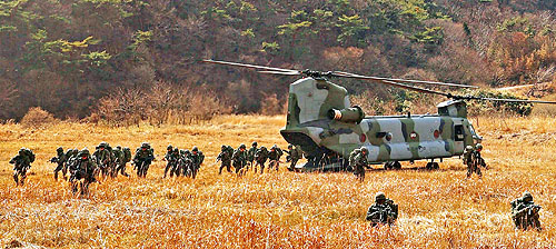 Hélicoptère CH47 Chinook Corée du Sud